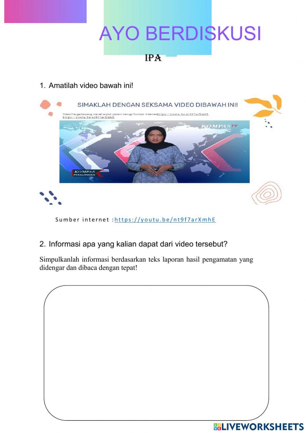 Lkpd 1 Tumbuhan Sahabatku