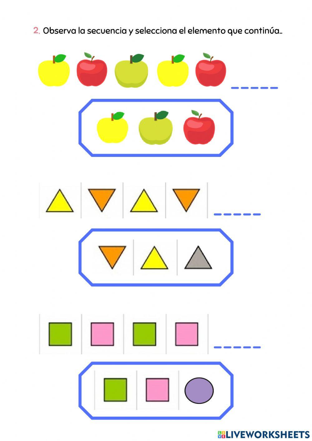 Ficha interactiva Matemática