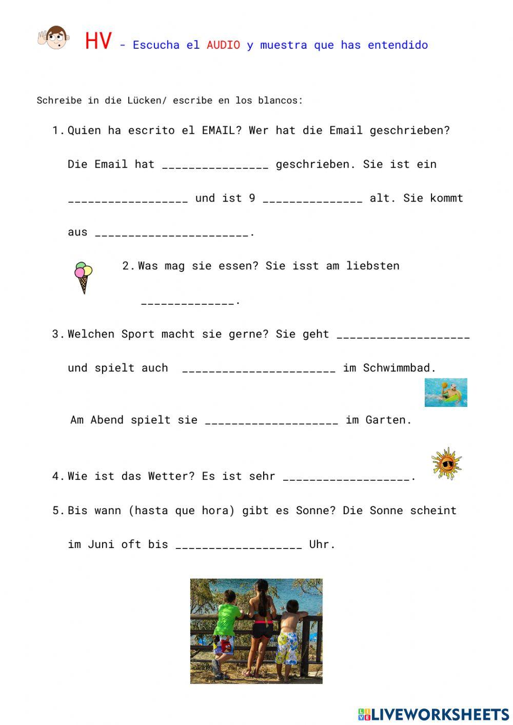 Hörverstehen Fragen