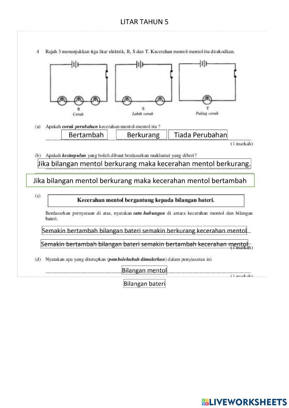 Litar Sesiri Tahun 5