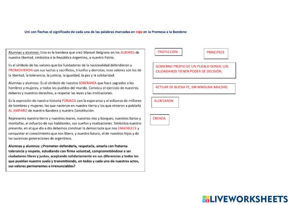 Promesa a la Bandera