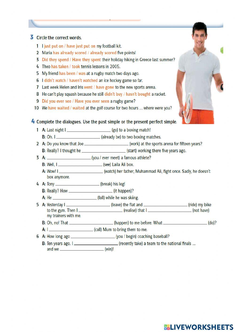 Present Perfect, Present Perfect Continuous, & Simple Past