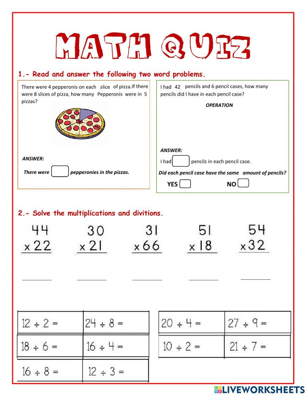 Math quiz 1094907 isabel ut live worksheets