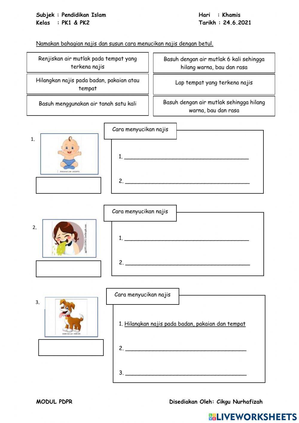 Cara Membersihkan Najis