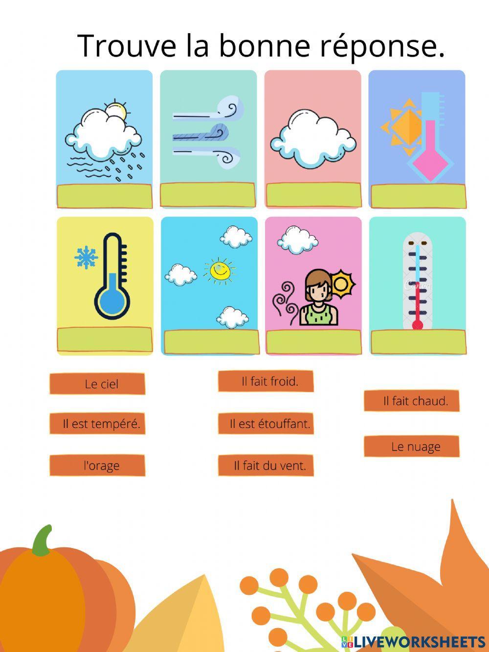 Les jours de la semaine, les mois et les saisons