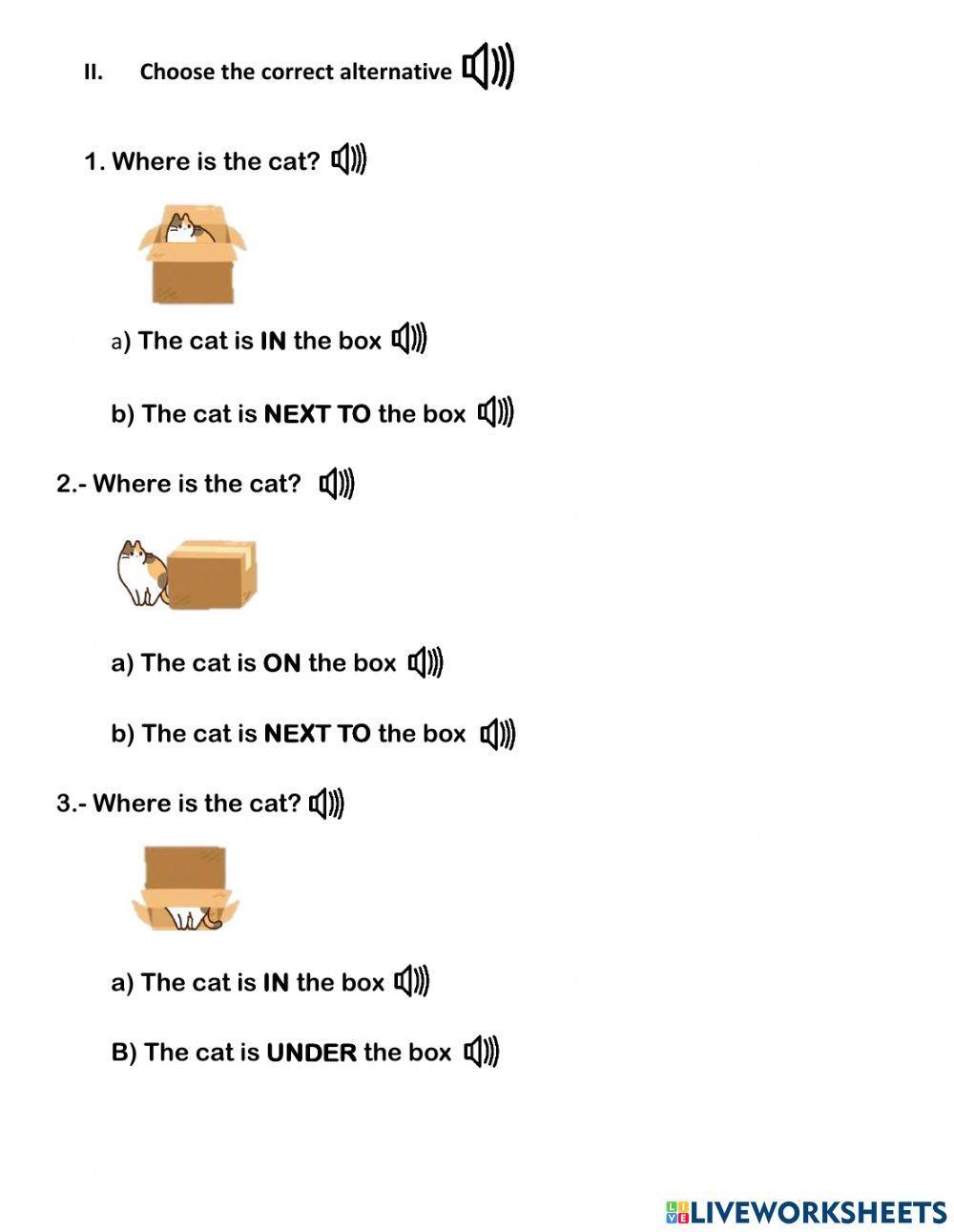 Prepositions (In-On-Under-Next to)