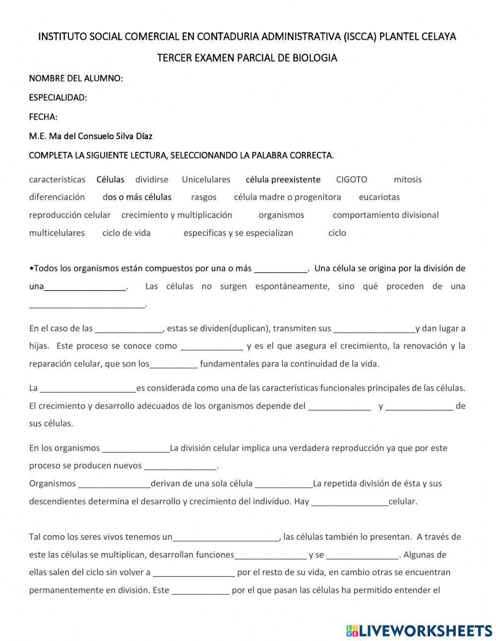 Reproduccion celular