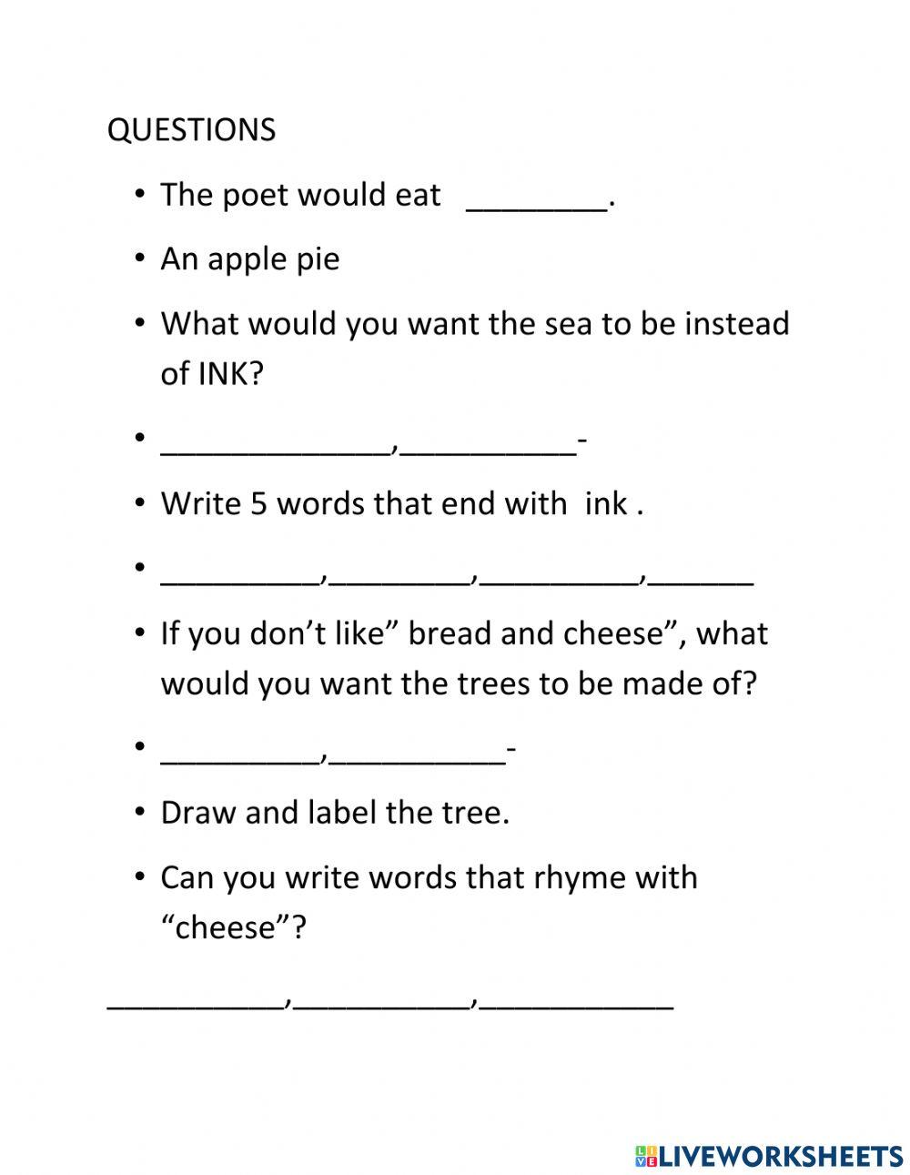Msb educational institute activity | Live Worksheets