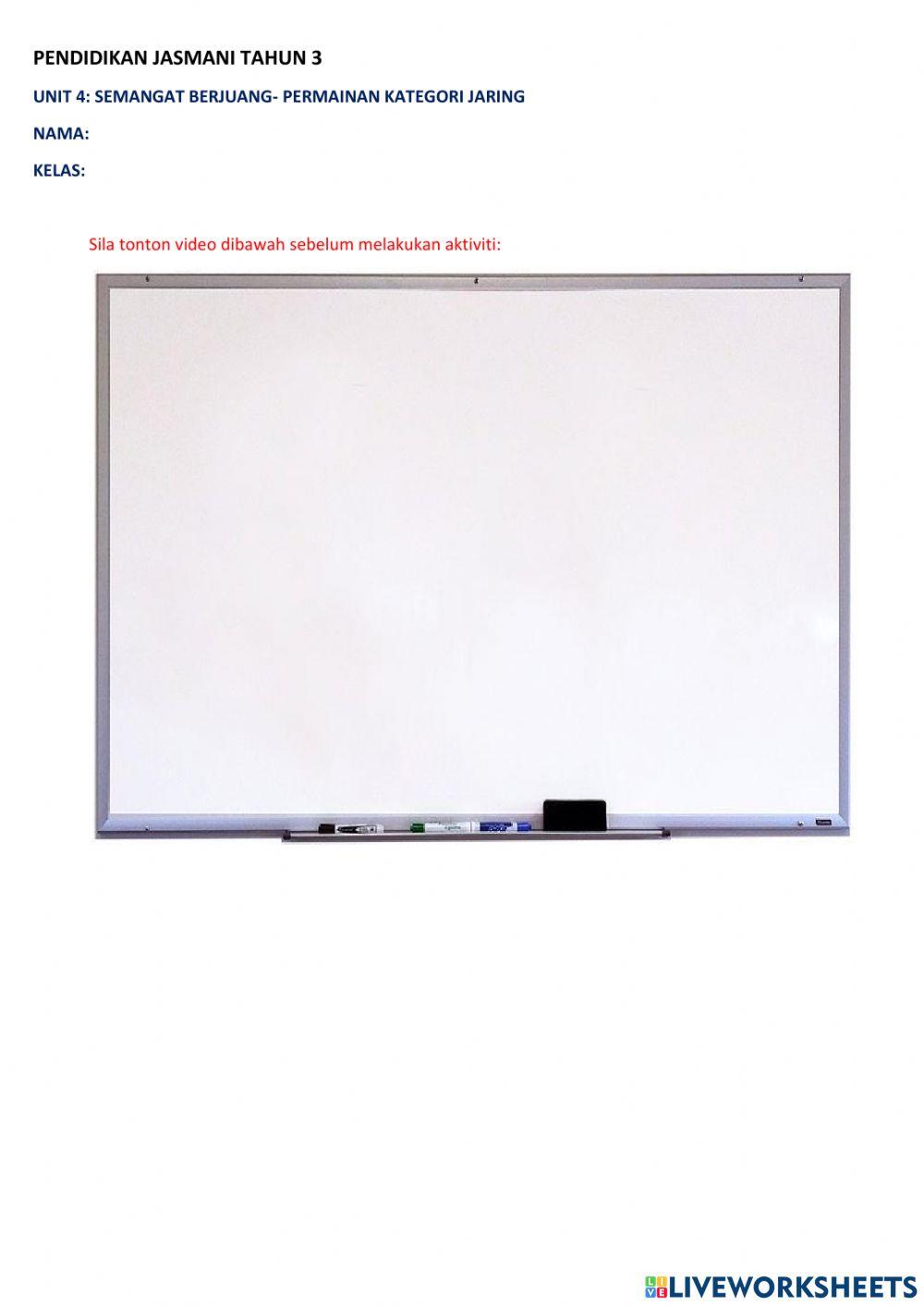 Pj tahun 3 - kategori permainan jaring