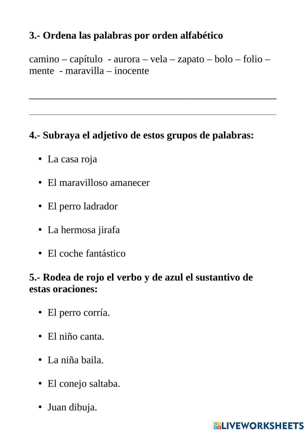 Examen final 3º