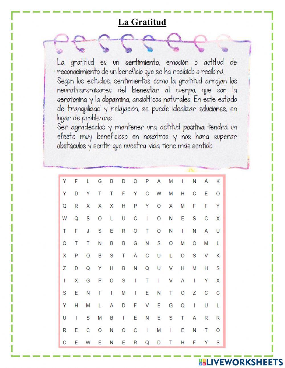 La gratitud