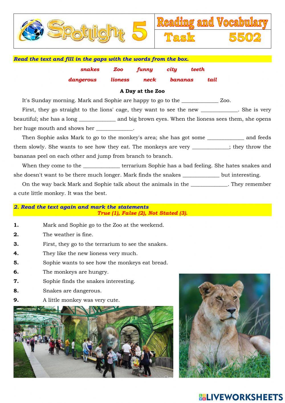 Spotlight 5 Task 5502