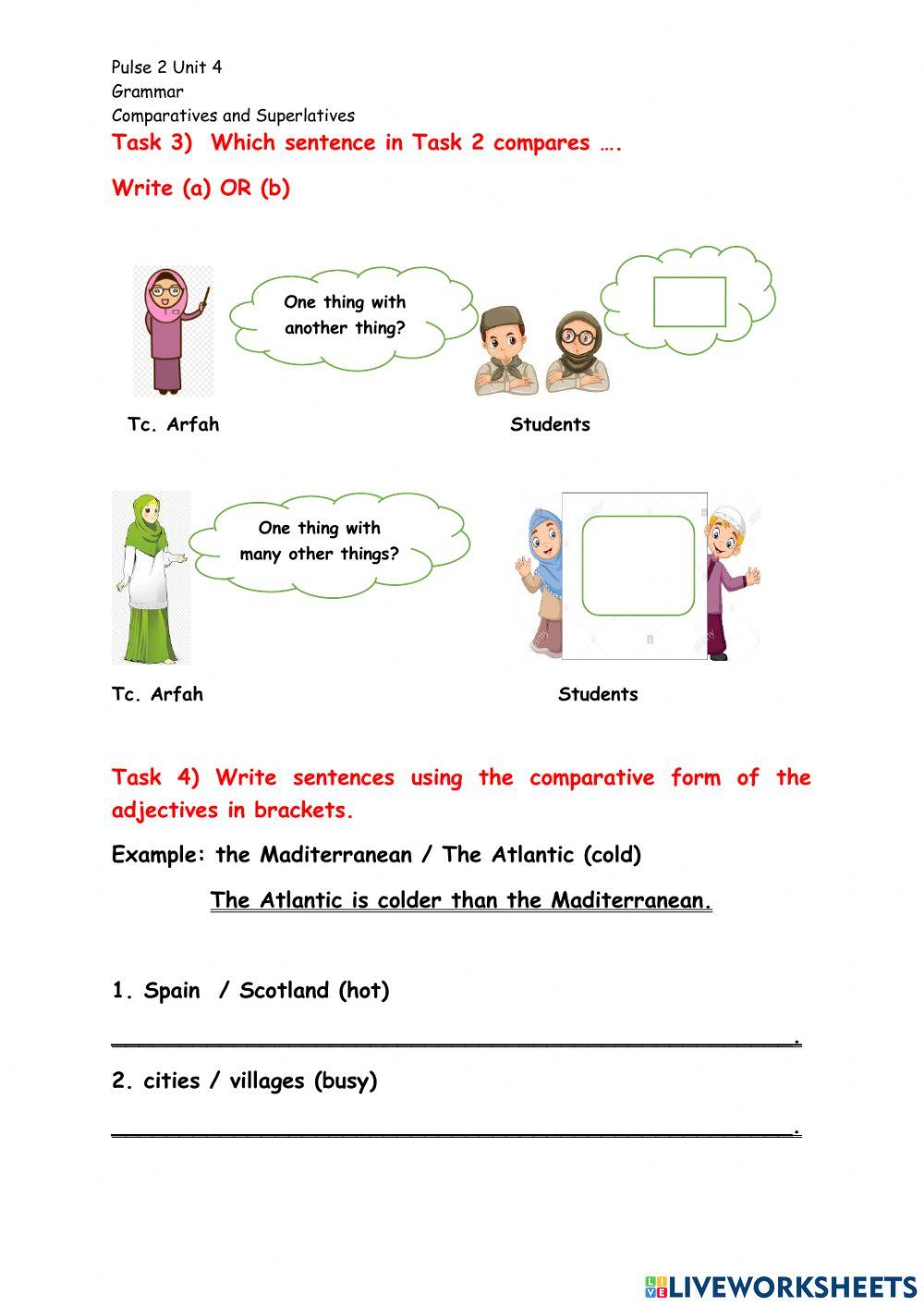 Comaprative and Superlative