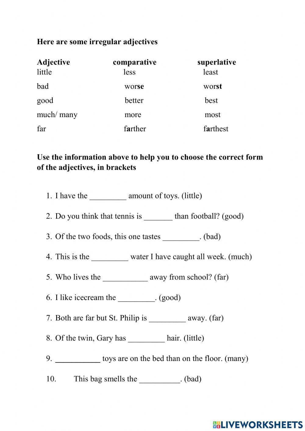 comparative-and-superlative-adjectives-with-irregular-adjectives-worksheet-live-worksheets