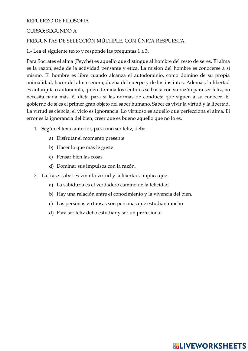 Recuperacion de filosofia