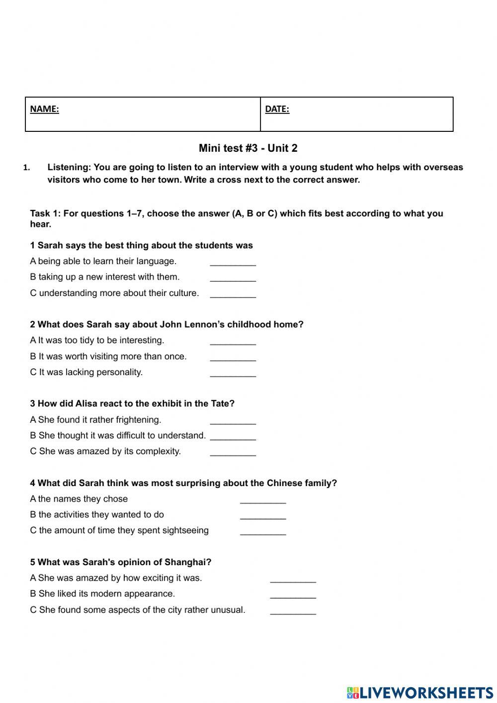 TP2 5th year level B