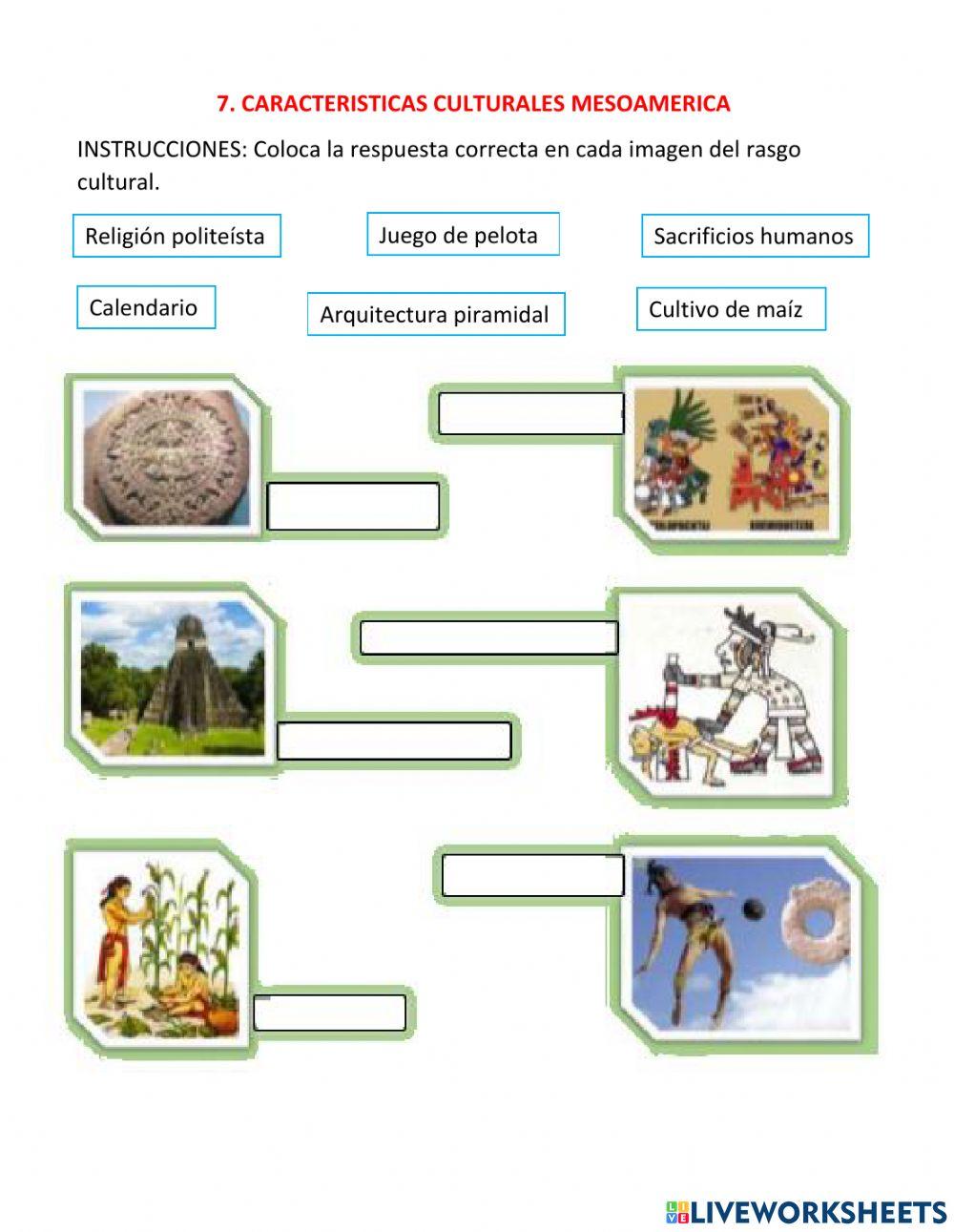 7. Características culturales Mesoamérica