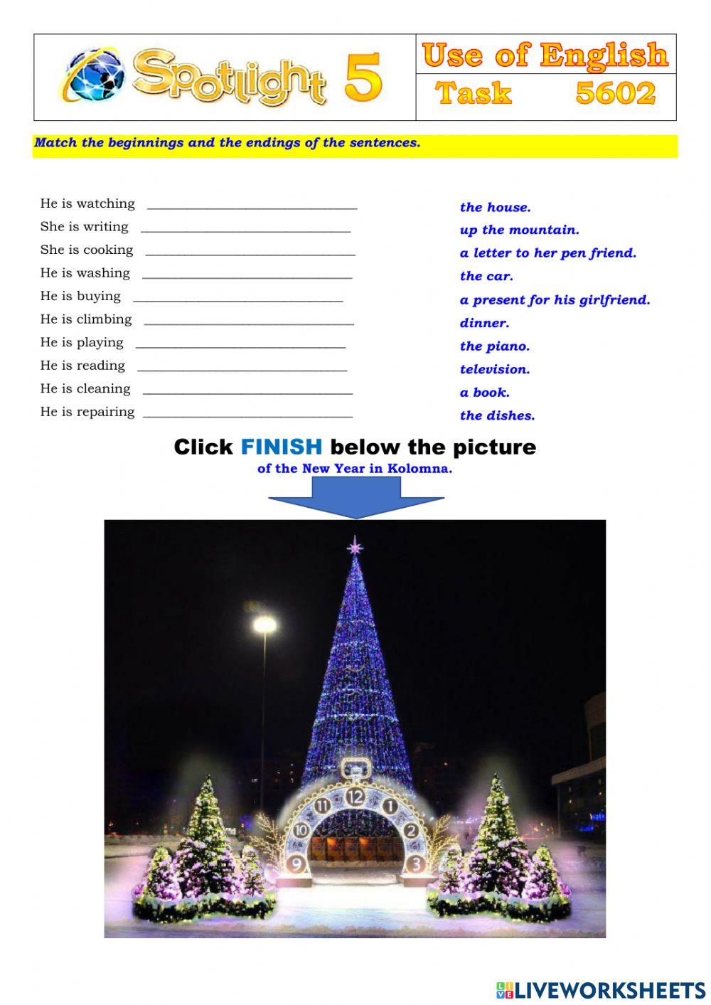 Spotlight 5 Task 5602