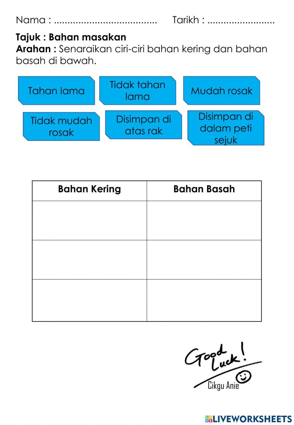 Kemahiran Hidup Tahun 6