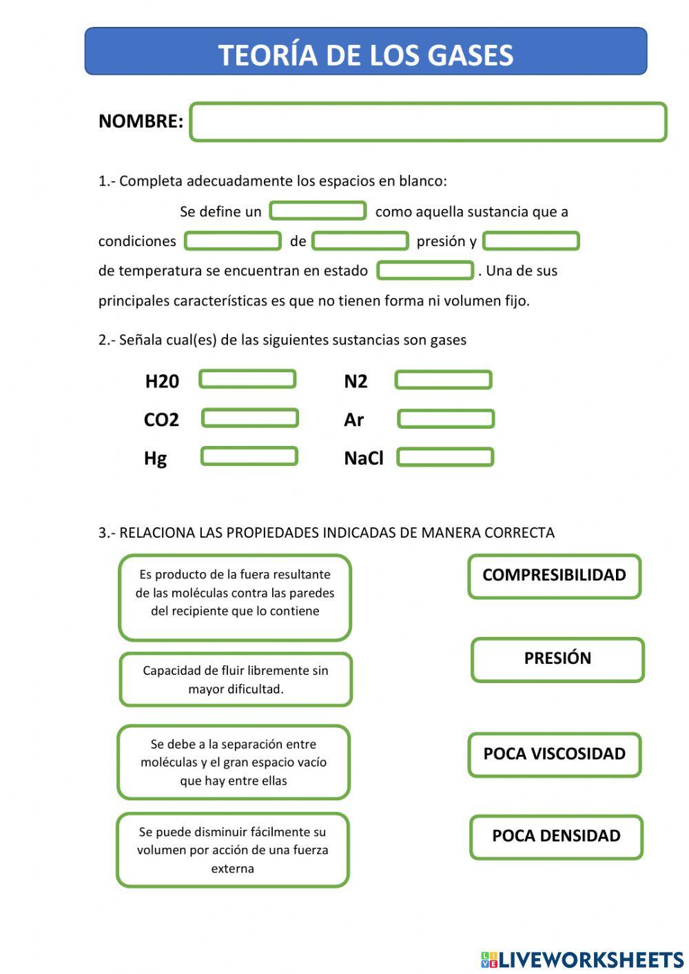 Teoría de los gases