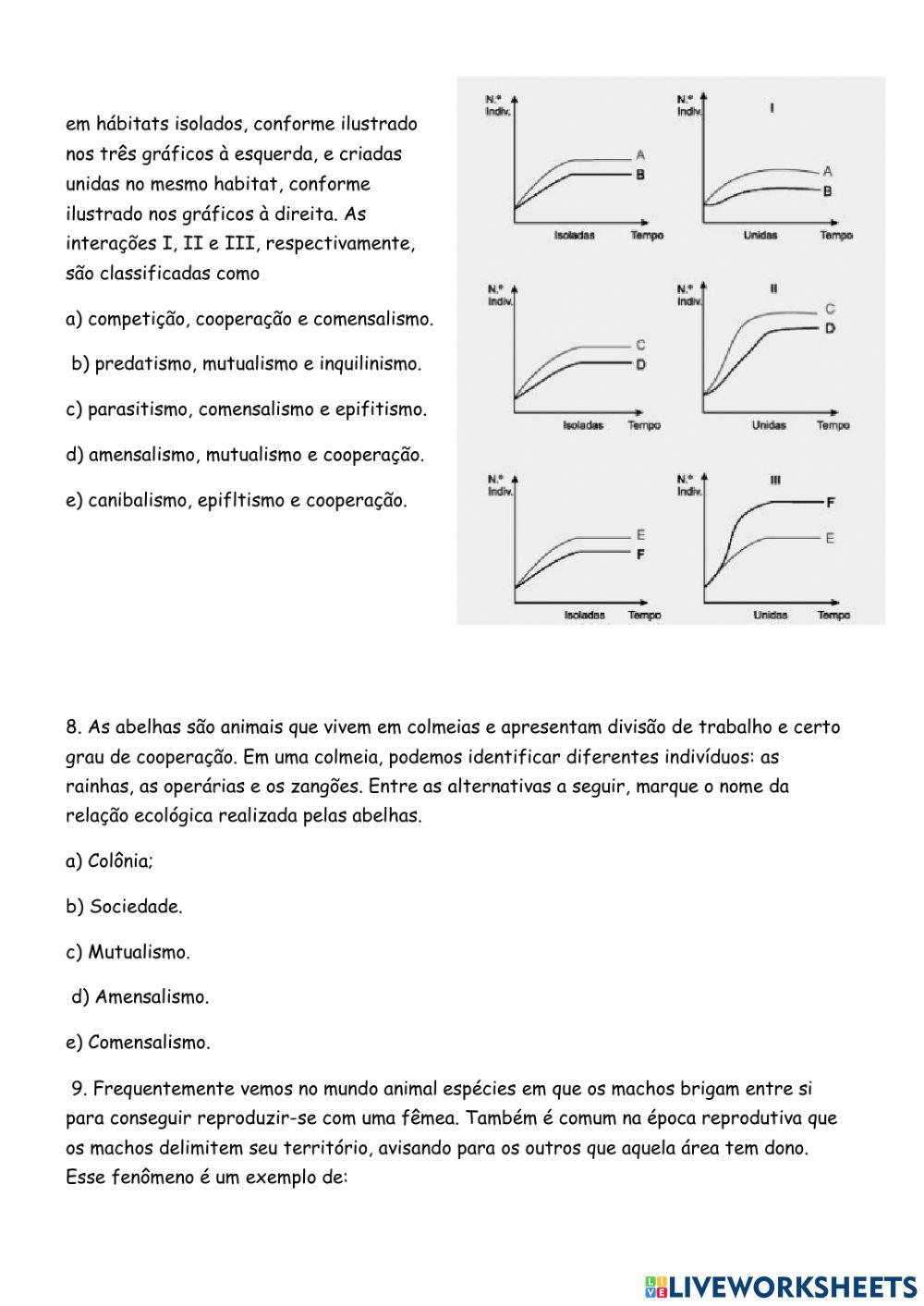 Os seres vivos se relacionam