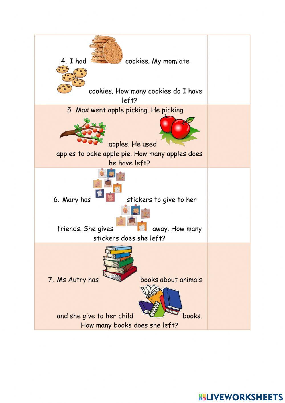 Subtraction within 10