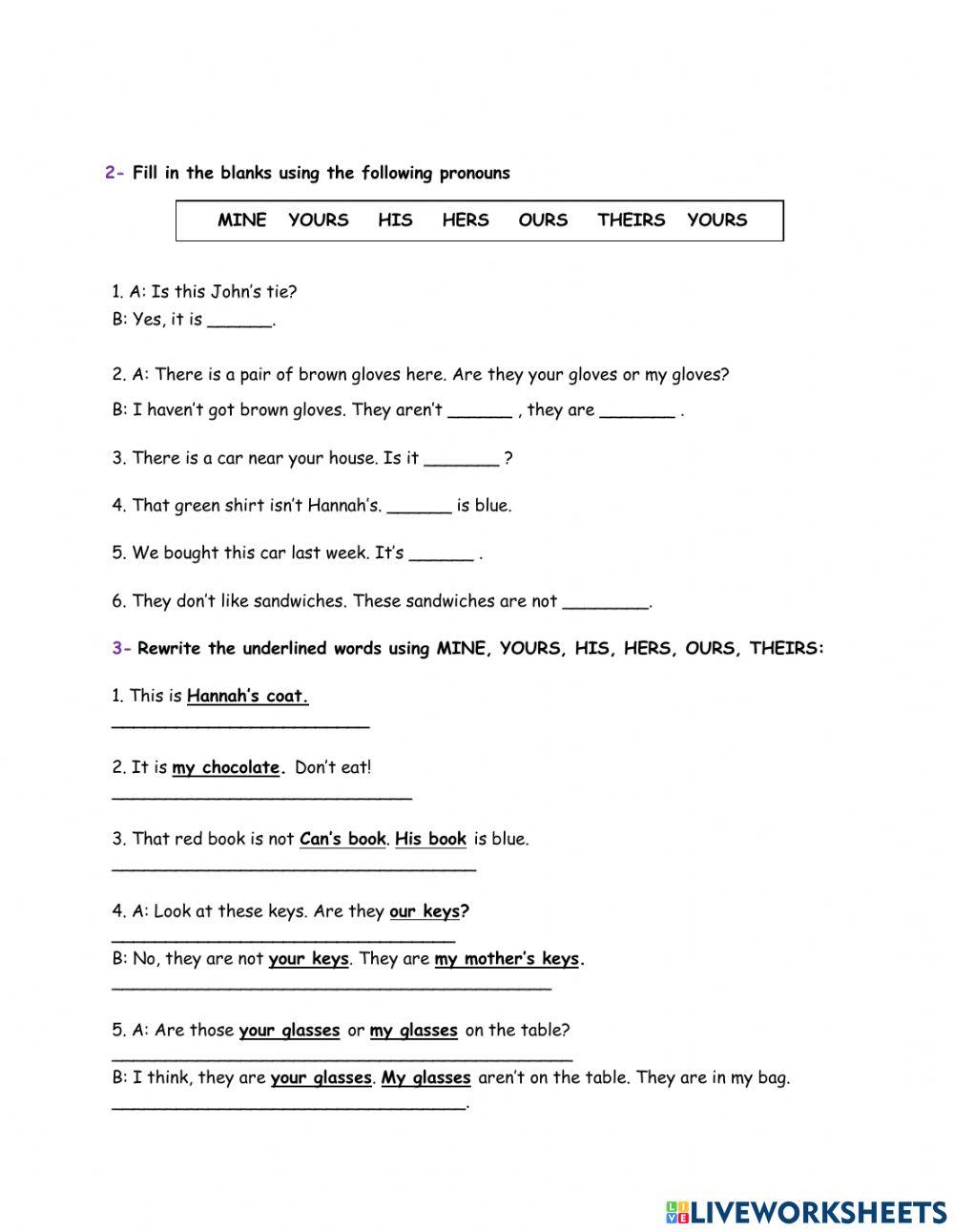 Determiners and pronouns
