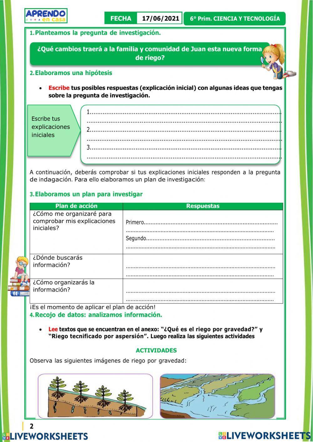 Los cambios que generan ls tipos de riego