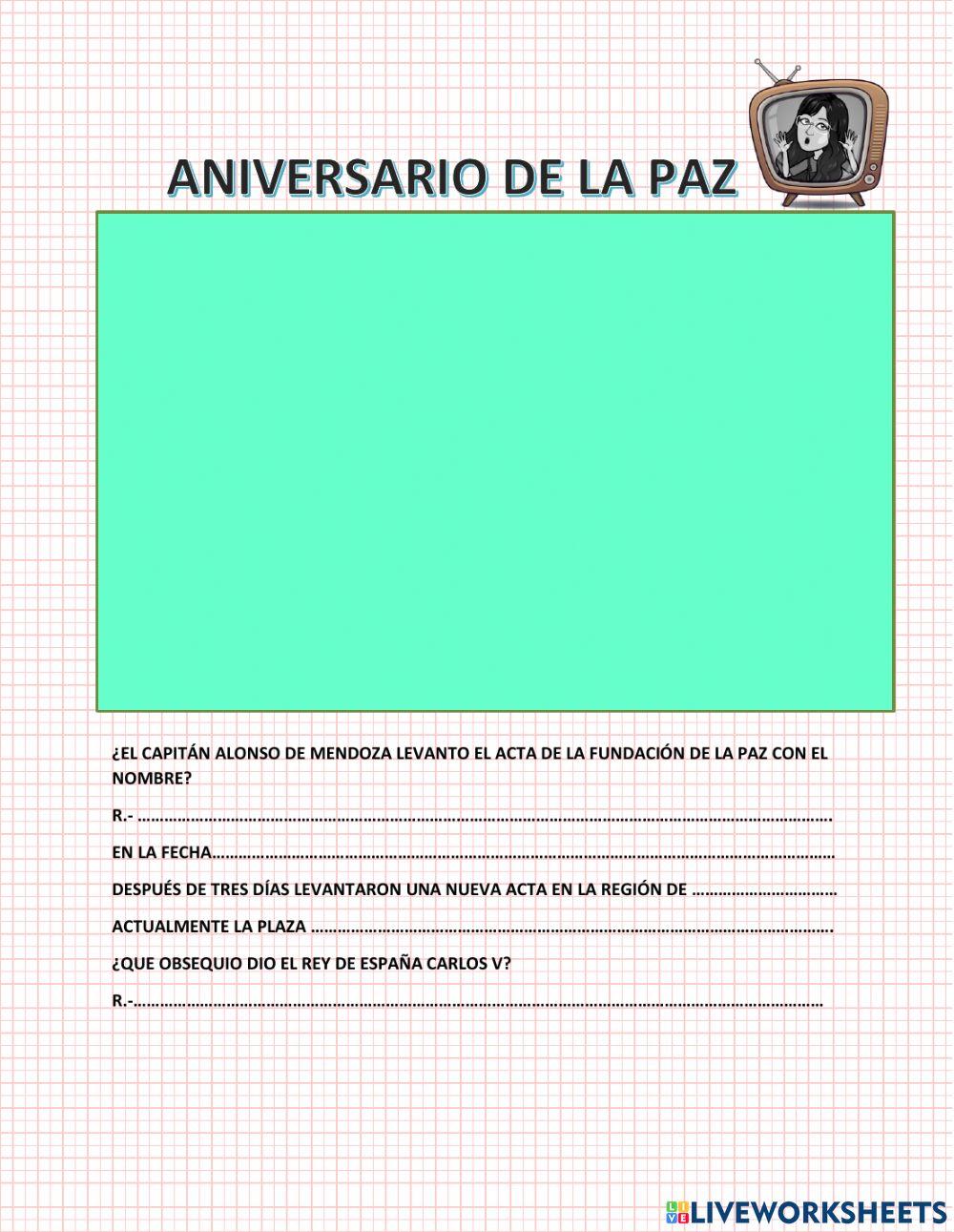 Aniversario de la paz