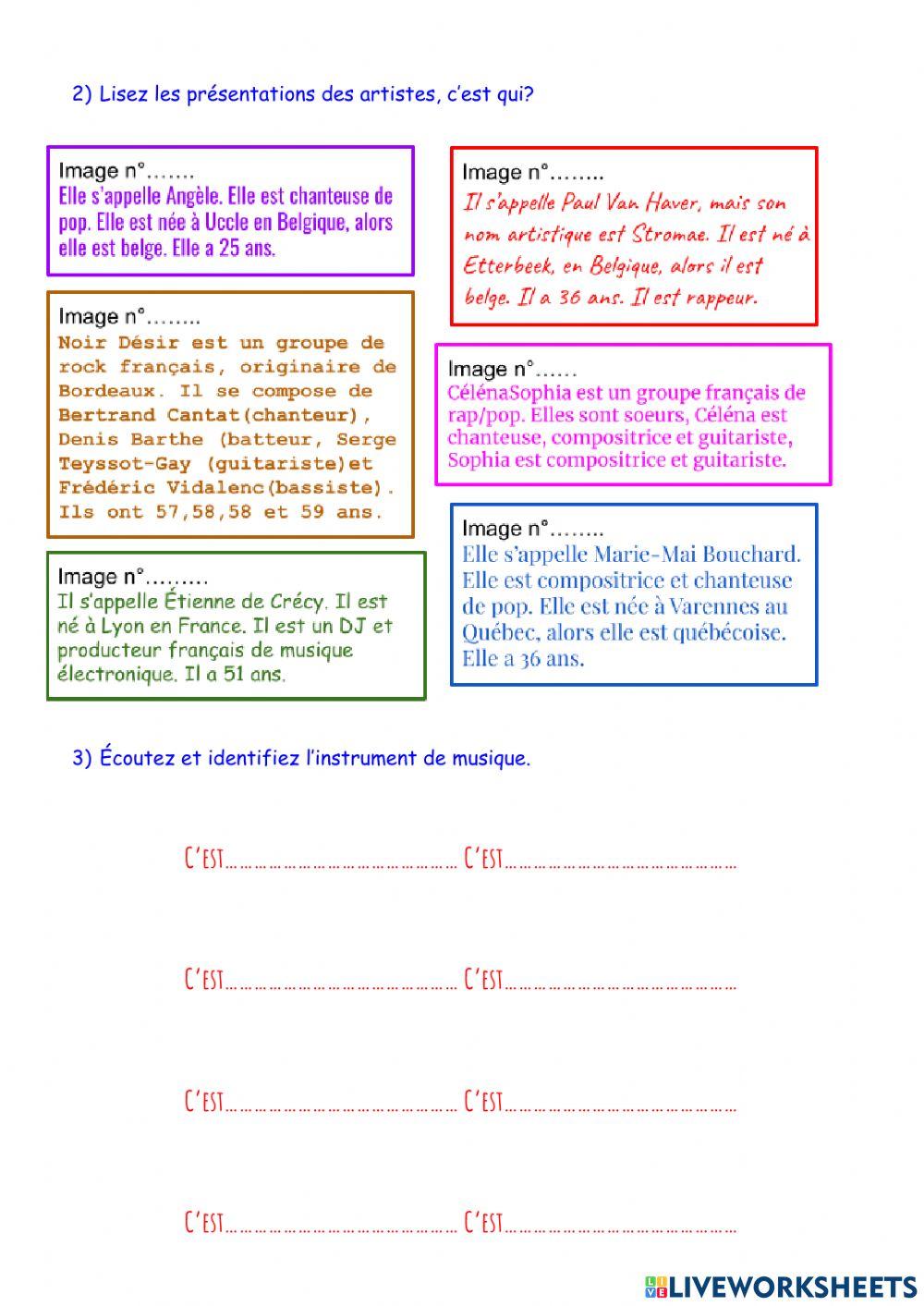 La musique francophone