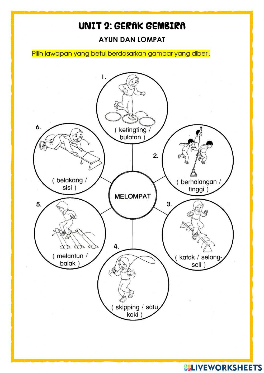 P.Jasmani Thn 1: Ayun dan Lompat (Unit 2)