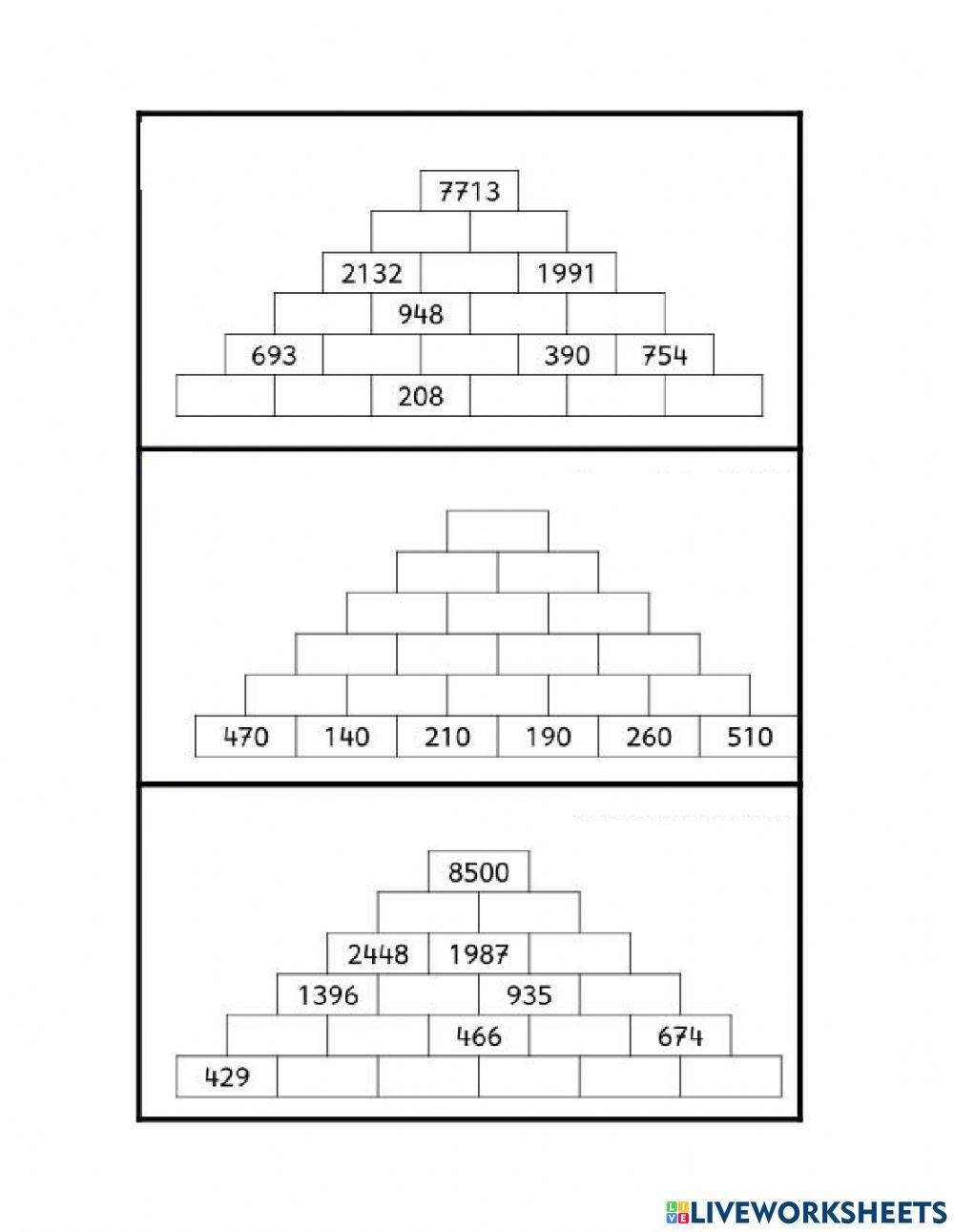 Pirámide de sumas