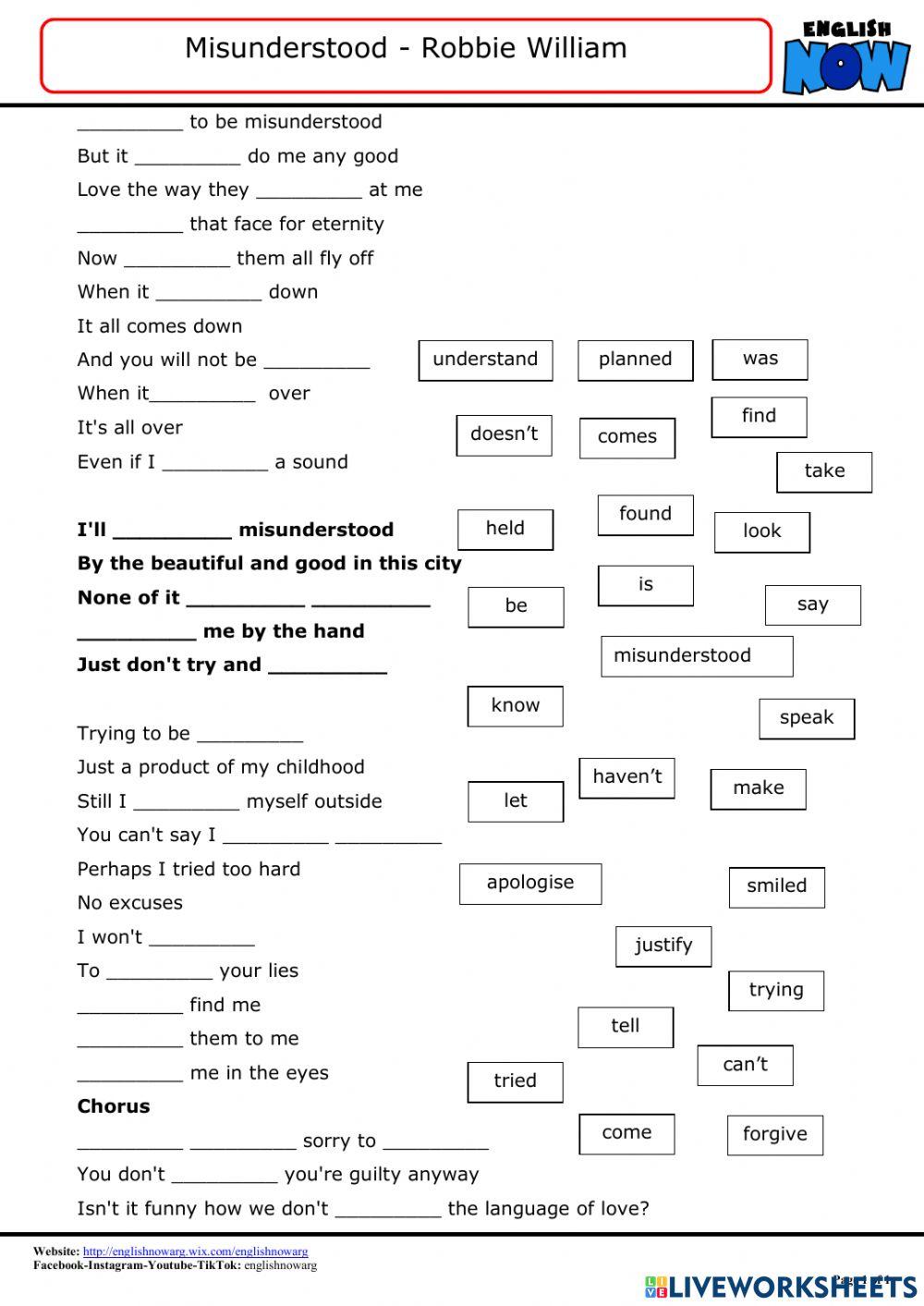 Misunderstood - Robbie Williams