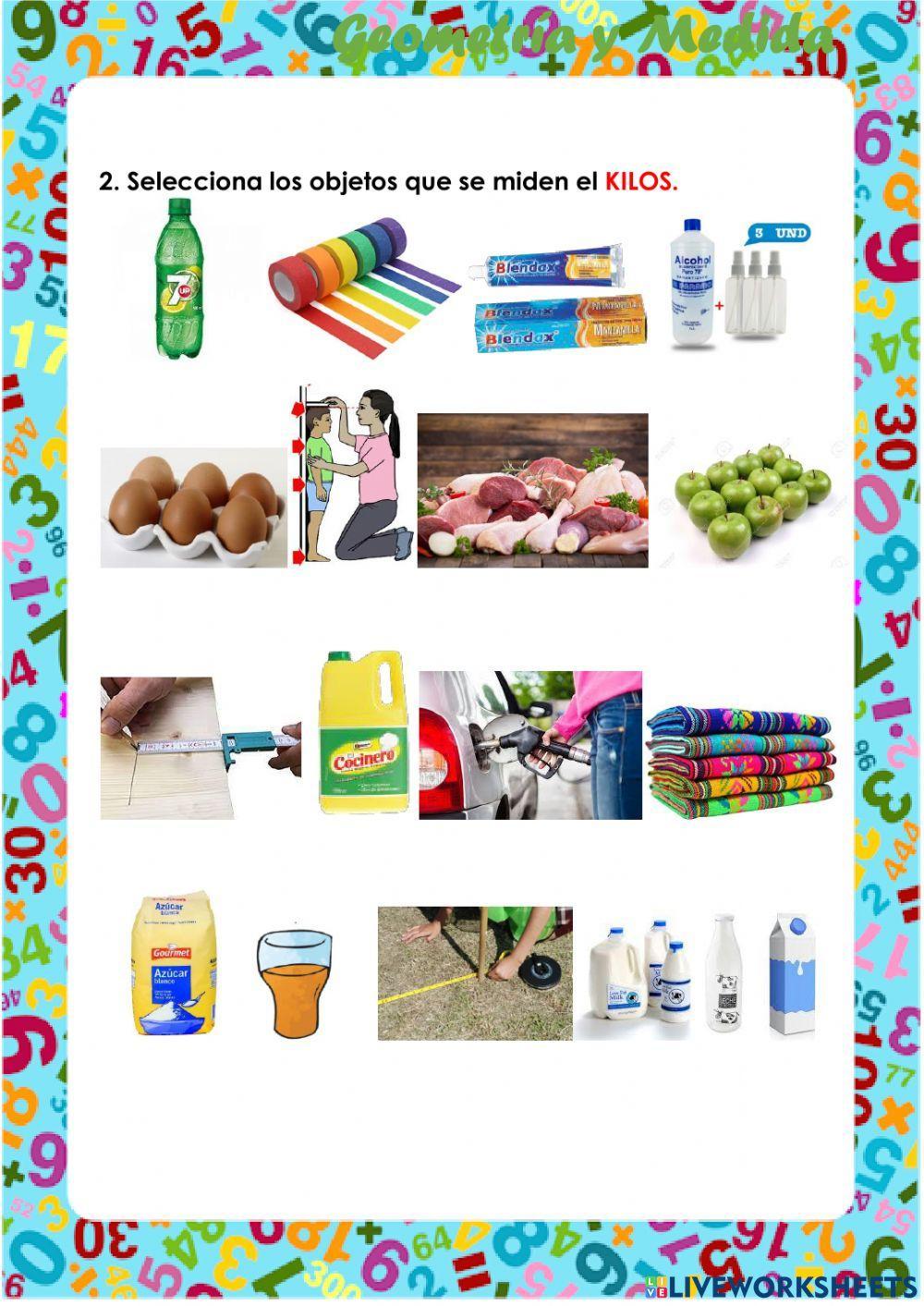 Medidas de longitud, peso y capacidad