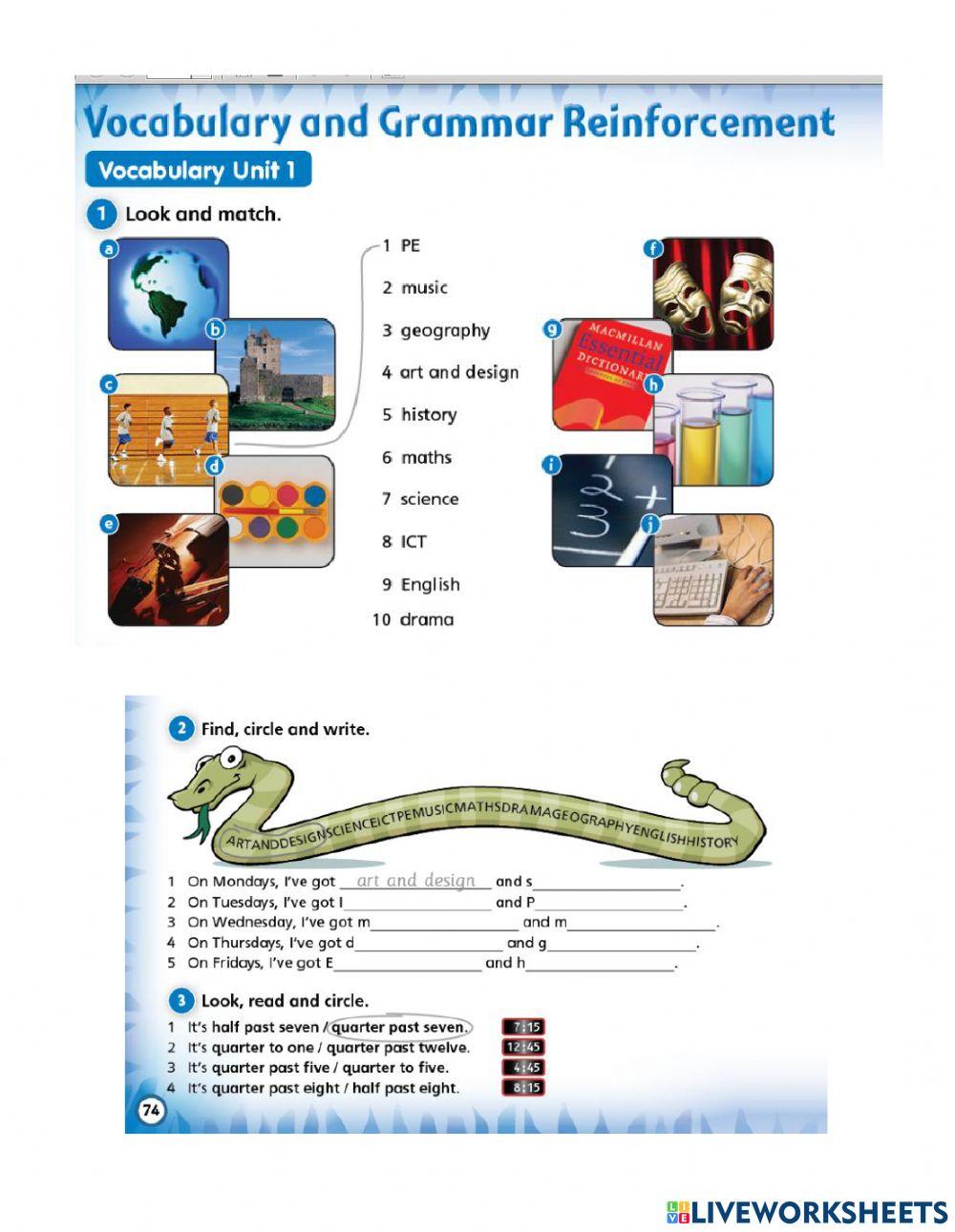 Activity Book Pages 74 75 Tiger Time