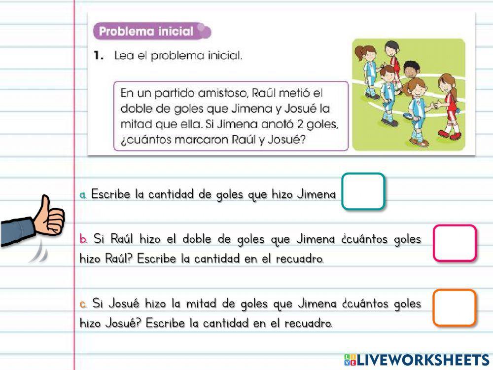 El doble y la mitad de un número natural