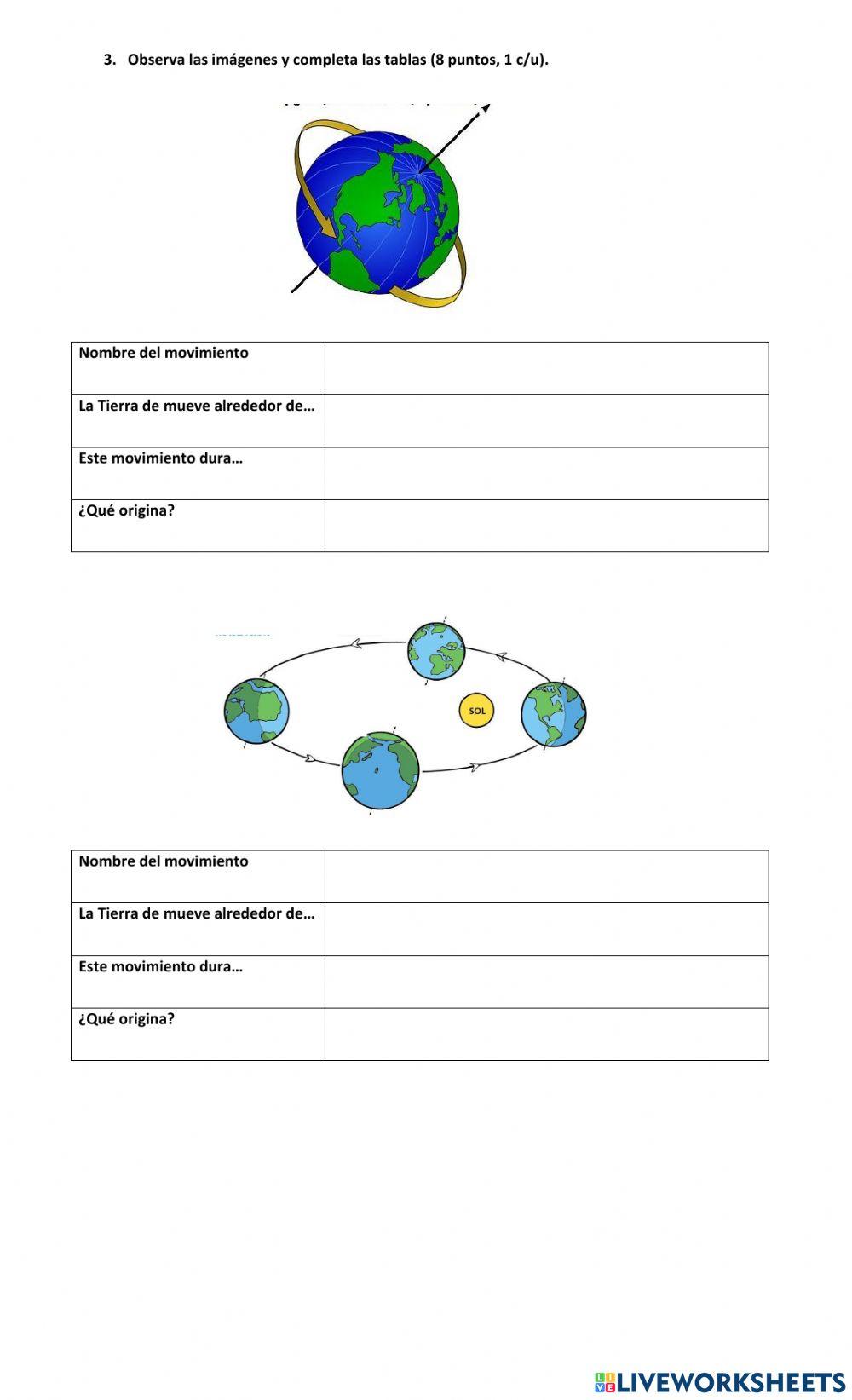 Movimientos de la tierra