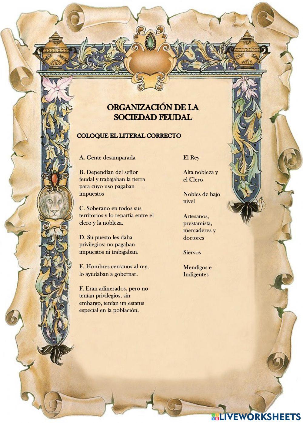 Organización de la Sociedad Feudal