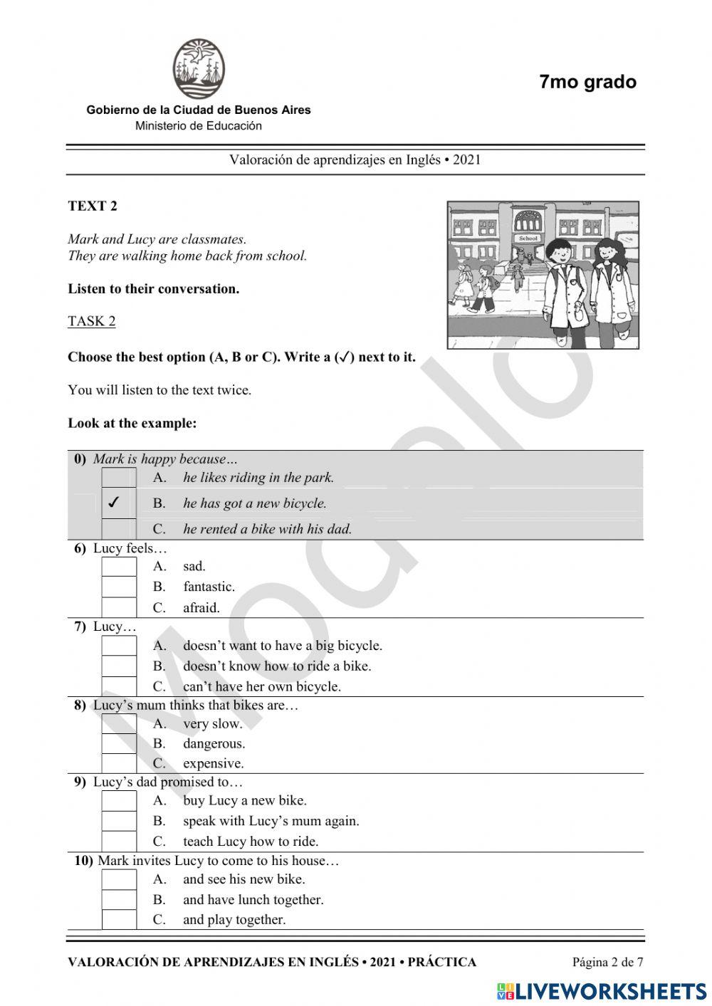 Valoraciones de Ingles 2021