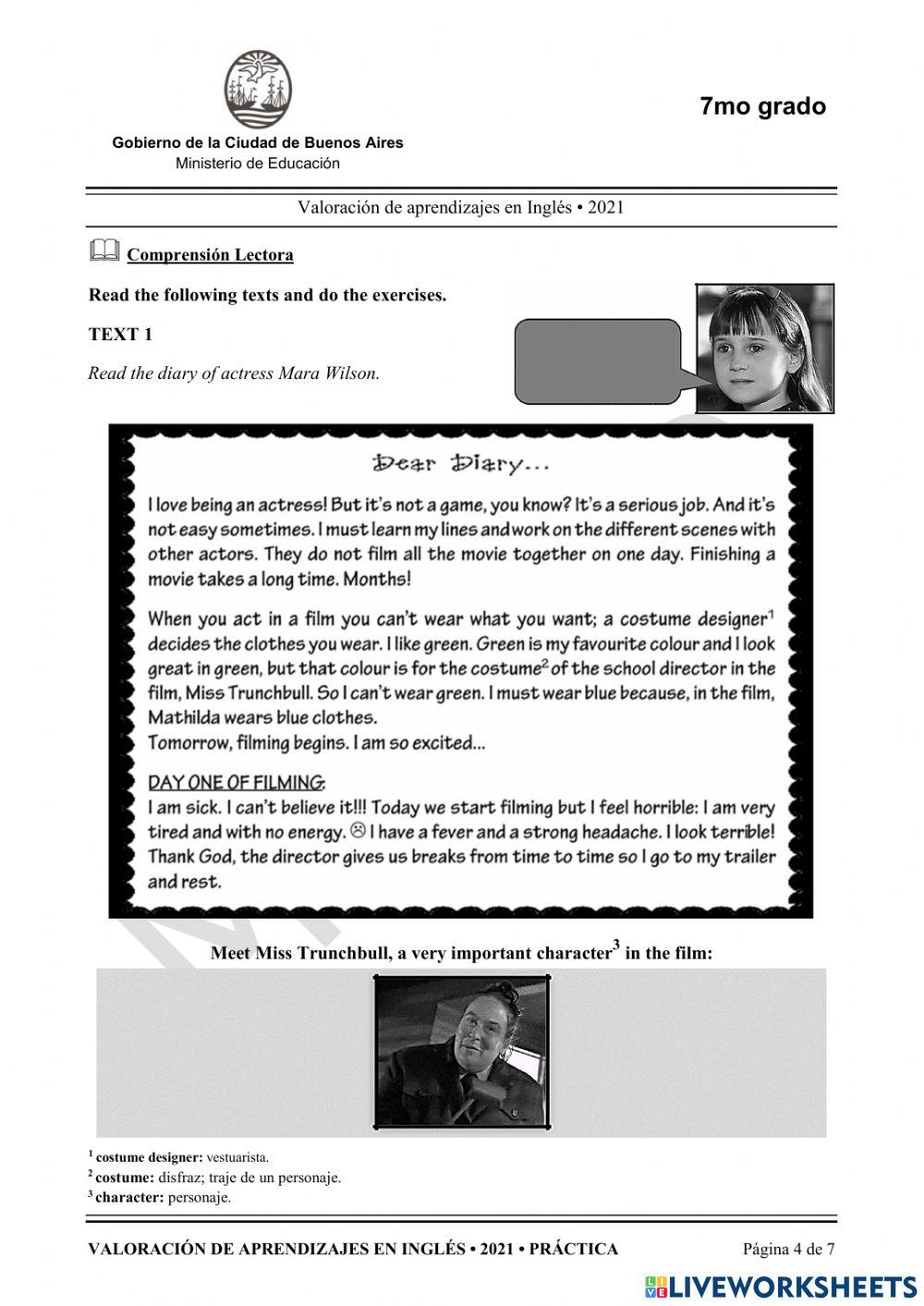 Valoraciones de Ingles 2021