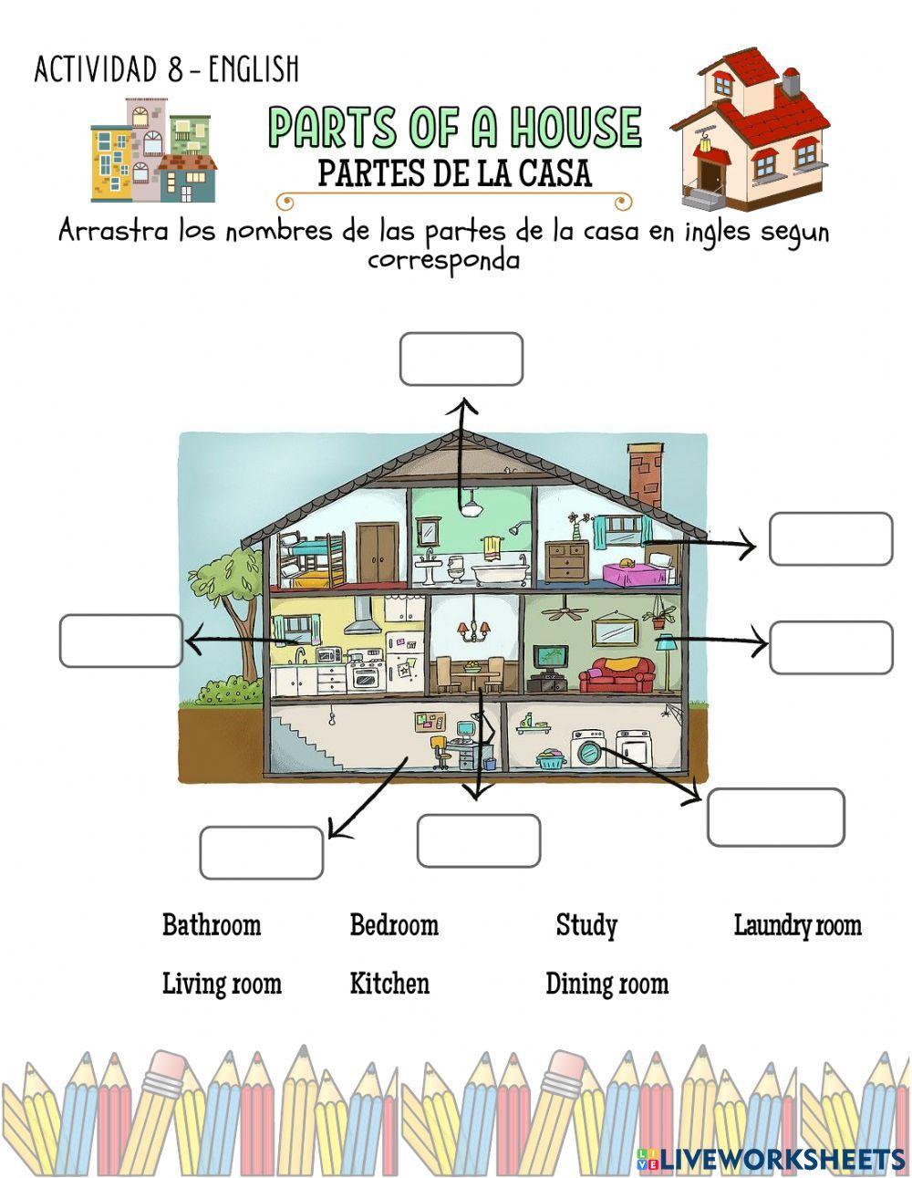 Partes de la casa en ingles