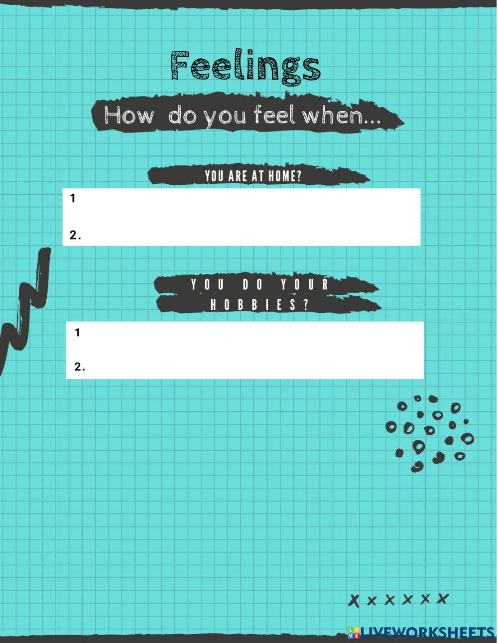 Feelings and Opinions - Writing a Profile