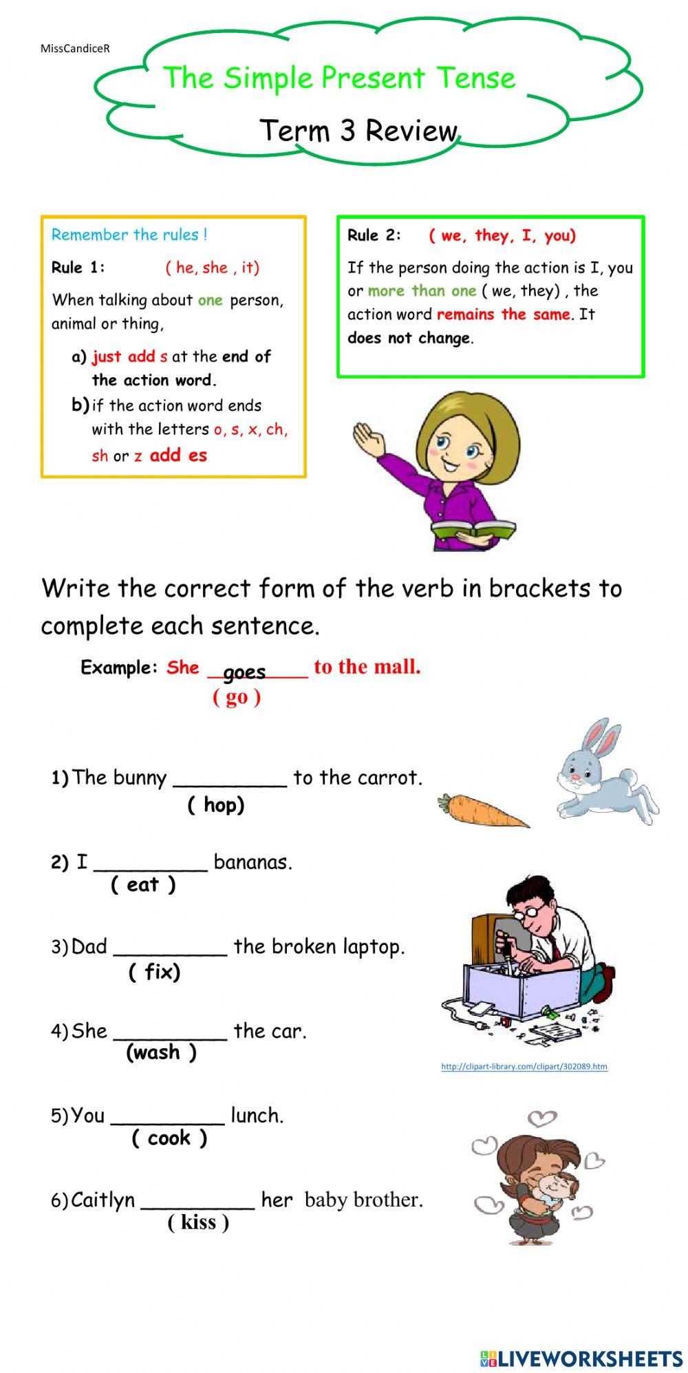 The Simple Present tense