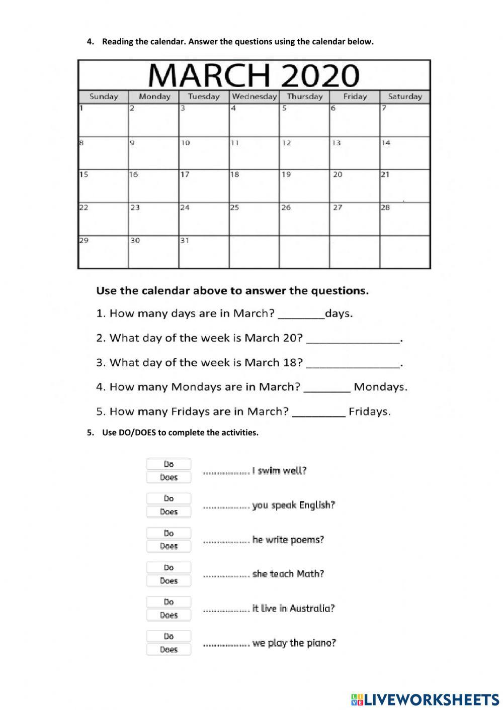 Second quimester evaluation fifth grade