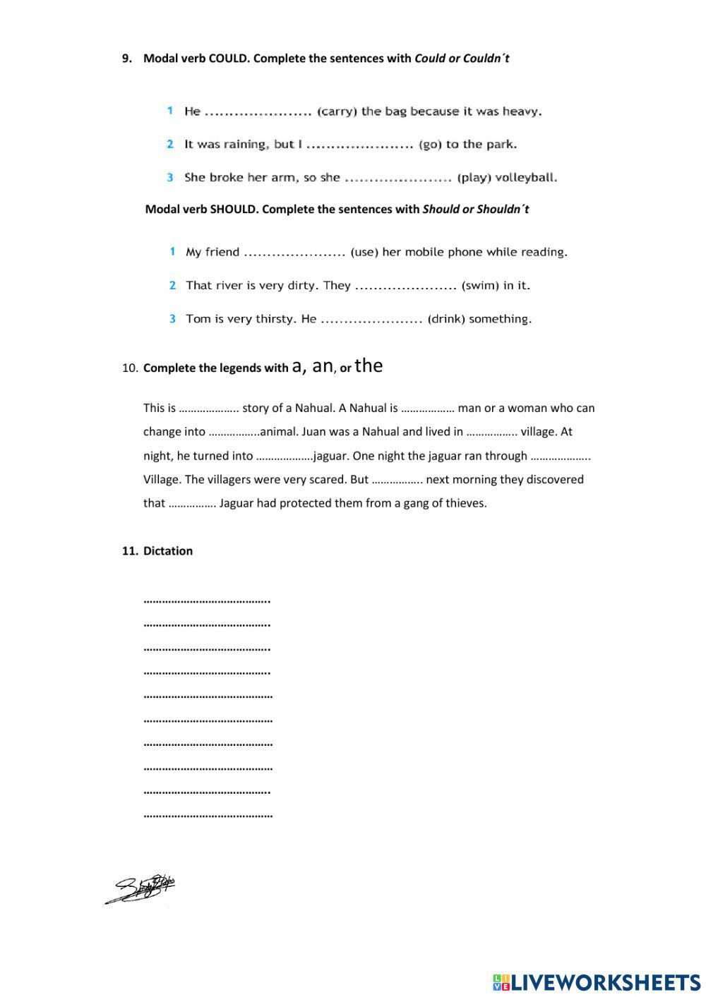 Second quimester evaluation fifth grade