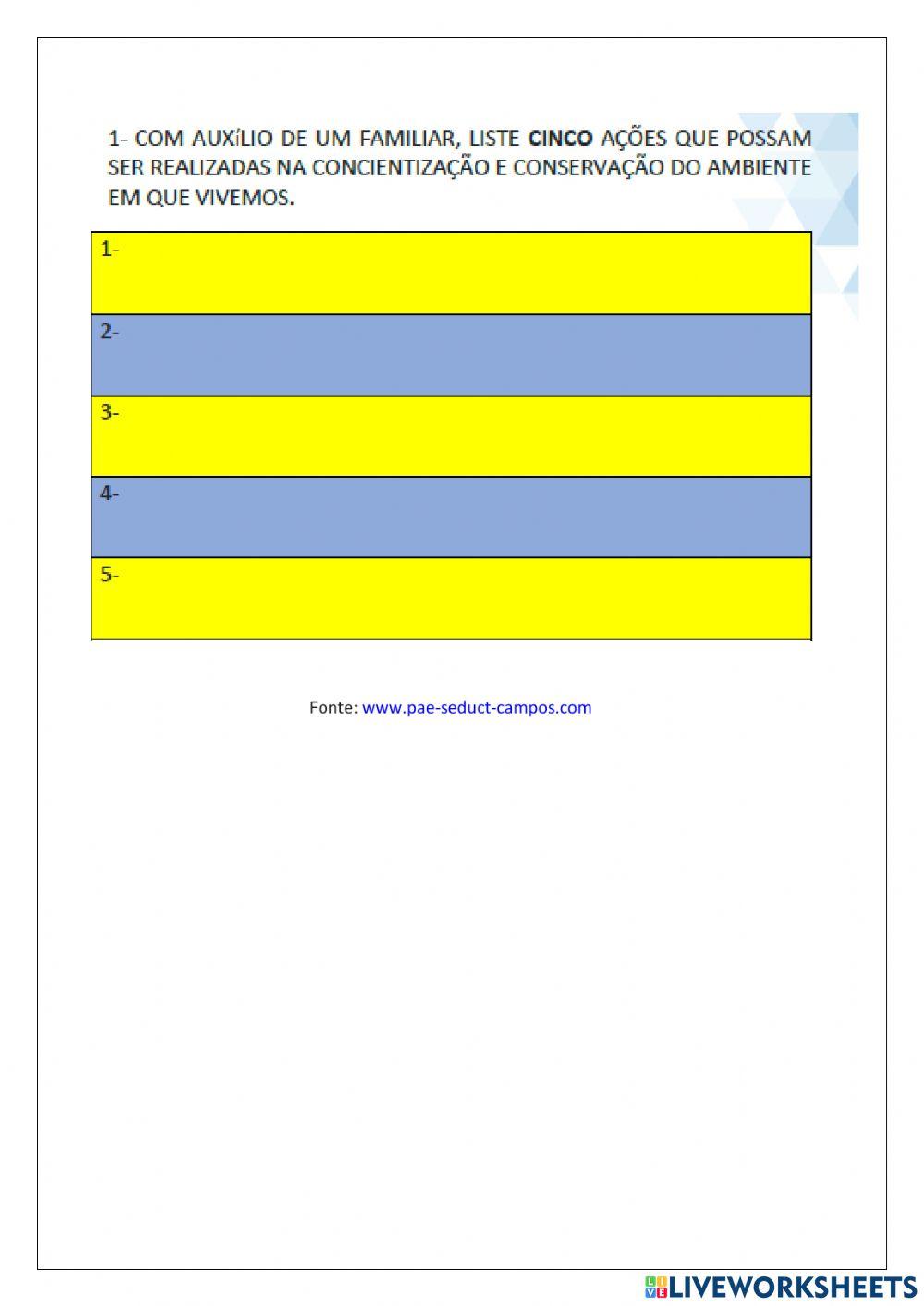 Arte de Preservar o Meio ambiente