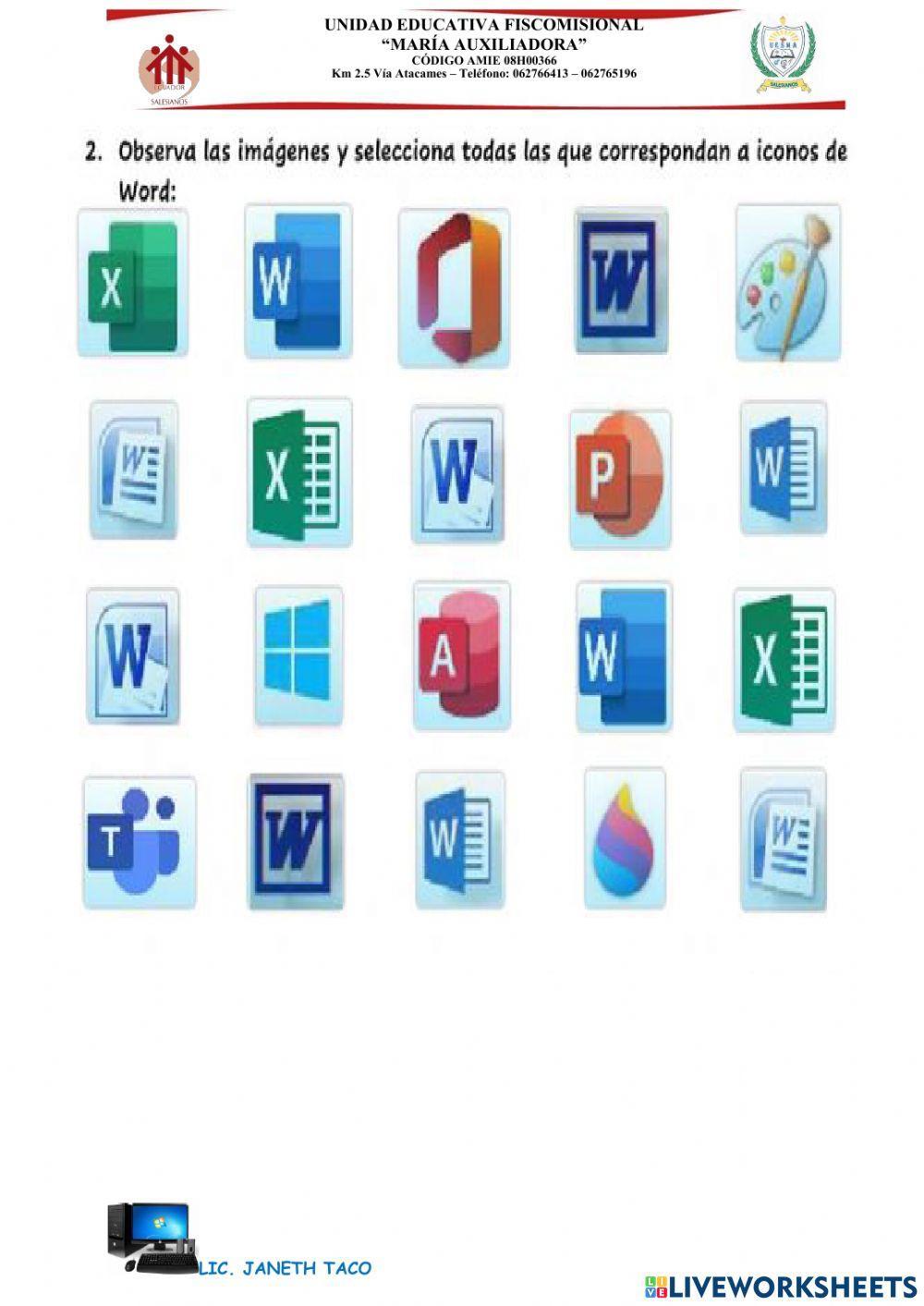 Word- grupo fuente Word- grupo fuente