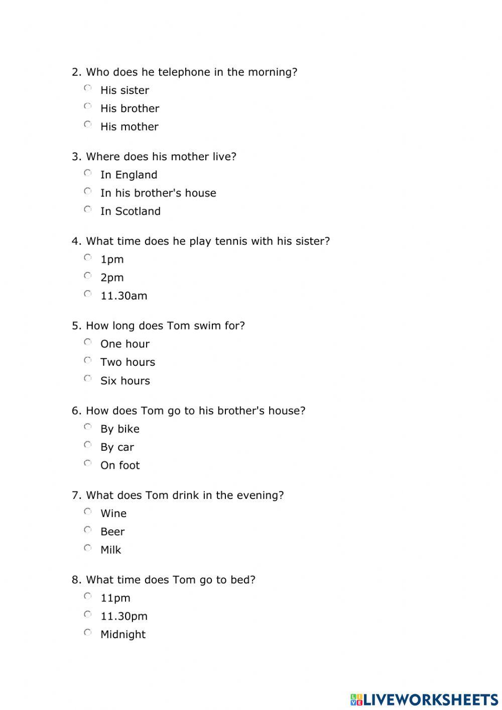 ADULT I First term exam