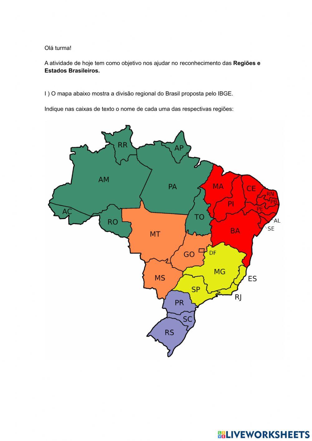 Brasil - Regiões e Estados