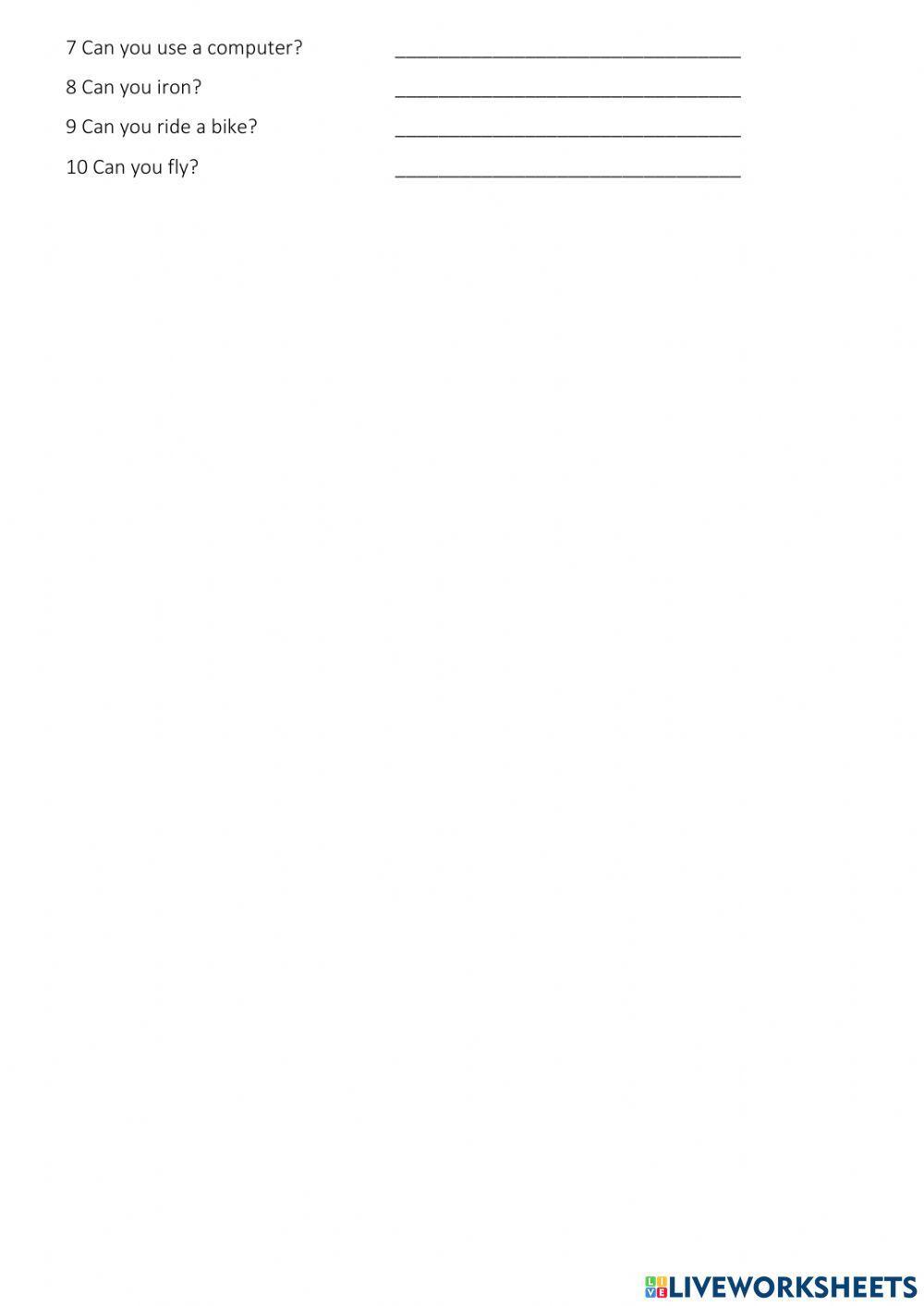 Expressing abilities